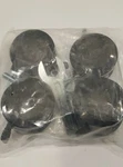 Open Twin Wheel Swivel Caster, Nylon Black (set Of 4). Fixed Price $19.99.