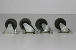 Shepard Hardware 2" Swivel Plate Caster Rubber Wheel Ridged. Fixed Price $12.00.